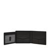 Fossil Derrick RFID Bifold with Folding ID, Black, Black