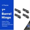7" Heavy Duty Weldable Barrel Gate Hinges | 4 Pieces