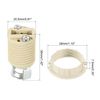 PATIKIL G9 Light Base Socket, 2 Pack Ceramic Lamp Bulb Holder Connector Lighting Replacement for Halogen Incandescent LED Light Bulb