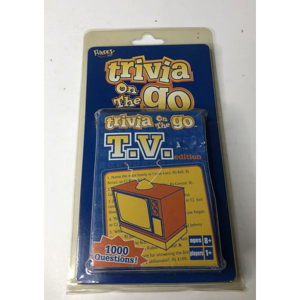 Fundex Trivia On The Go T.V. Edition Card Game