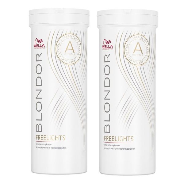 Wella 2 x Blondor Freelights White Bleaching Powder 400 g