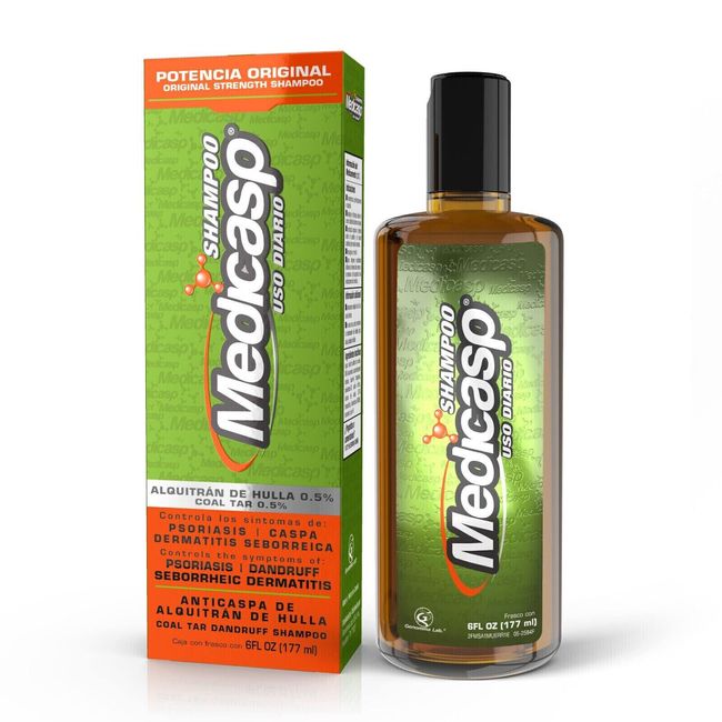 Medicasp Coal Tar Gel Dandruff Shampoo to Treat Seborrheic Dermatitis Psoriasis,