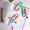Rainbow Jumbo Paperclips, Set of 3, Acrylic, Multicolour