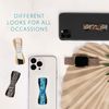 LOVEHANDLE Grip for Smartphone and Mini Tablet, Artisan Design Elastic Strap with Colored Base, 4 Piece Value Pack
