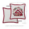 VHC Brands Candy Cane Cottage Pillow 12x12
