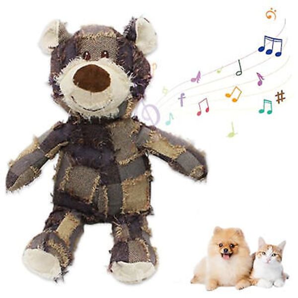 Indestructible Robust Bear Dog Toy Furry Friend Pet Special Violet Plush Toy