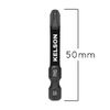 10 x KELSON PH3 50mm Phillips 3 Impact Rated Screwdriver Bits 1/4" Universal