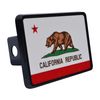California State Flag Trailer Hitch Cover Plug CA
