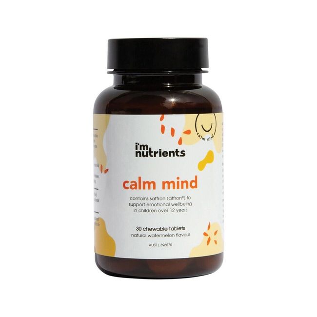 New I'm Nutrients Calm Mind Watermelon 30 Chewable Tablets