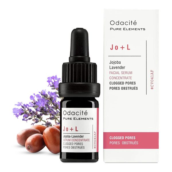 Odacité Acne Serum Concentrate for Face, Pore Cleanser Facial Oil for Skincare with Jojoba + Lavender - Clogged Pores Facial Serum Concentrate, Blackhead Remover Serum, 0.17 fl. Oz