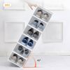 20 pcs Stackable Shoe Storage Box Durable Plastic Sneaker Display Case Organizer