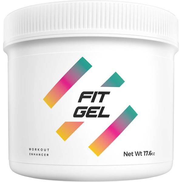 Fit Gel Work Out Enhancer Sweat Gel (Coconut) Hot Cream Target Tummy Belly, Sweet Scent, Easy Apply Jar (17.6 oz)