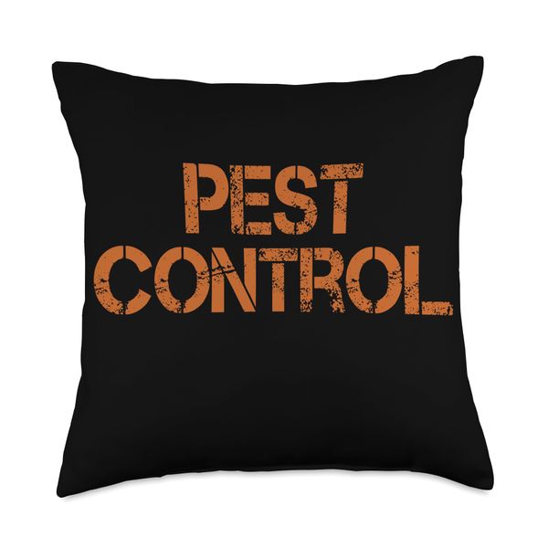 Pest Control Pests Controller Exterminator Bugs Throw Pillow