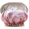 Glamza Luxury Waterproof Shower Cap, Gold, Gold1 Units