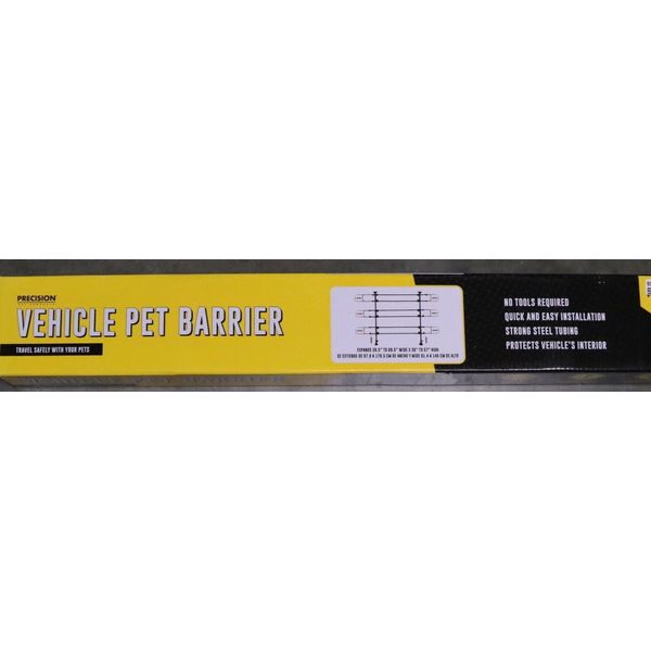 PRECISION VEHICLE PET BARRIER UNIVERSAL SIZE ADJUSTABLE DROP FEET SOFT CUPS NEW