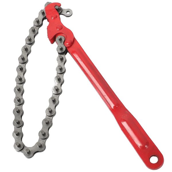 TKY Chain Wrench, Oil Filter Wrench, Chain, Oil Element, Replacement, Repair, Tool, Plumbing (17.7 inches (45 cm)