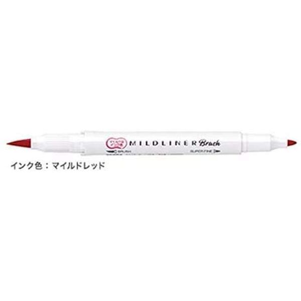 Zebra Mildliner Blush Line Marker Mild Red WFT8-MR [x4]