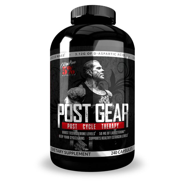 5% Nutrition POST GEAR Post Cycle Therapy 240 caps TEST BOOSTER