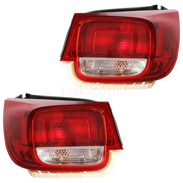 L+R Pair Tail Lights Rear Outer For 2013-2015 2016 Chevy/Chevrolet Malibu