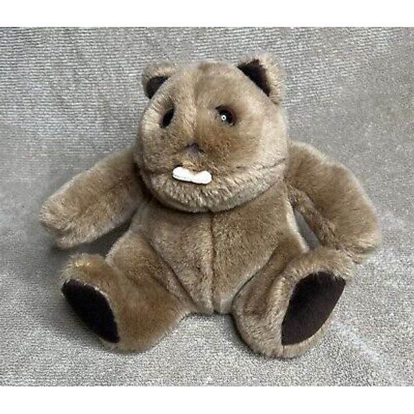 VINTAGE GUND Eager the Beaver Plush Stuffed Animal 8.5" Stuffed Animal Toy 1985