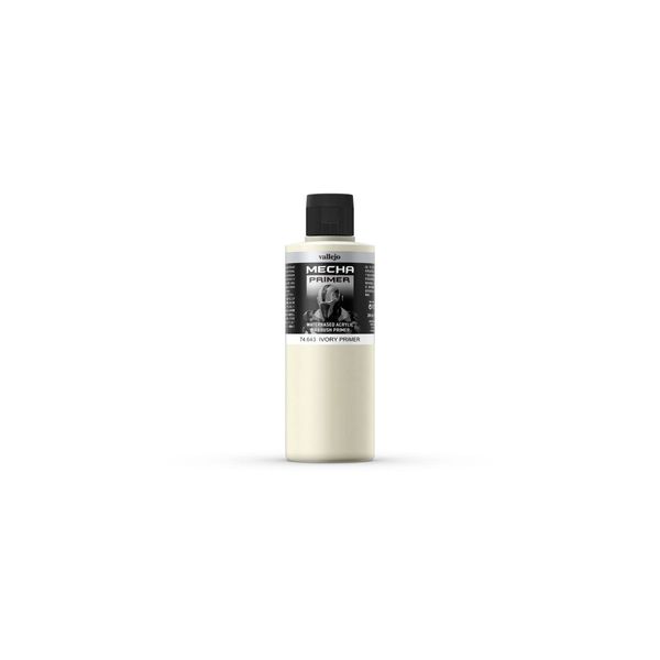 Vallejo 200 ml"AV Mecha Color" Acrylic Airbrush Colour - Ivory Primer