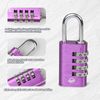SISAV Combination Lock,4 Digit Gym Combination Padlock for School Lockers,Toolbox,Fence Gatev,Employee Locker(Purple 2-Pack)