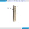 Infinity Decor 280mm x 65mm Solid Brass Victorian Rectangular Shaped Finger Door Push Plate - Antique Finish with 5mm Thickness