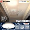Iris Ohyama SCL12LMS-UU Small Ceiling Light, Thin, 1,200 lm, With Motion Sensor, Light Bulb Color