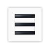 6x6 Modern AC Vent Cover - Decorative White Air Vent - Standard Linear Slot Diff