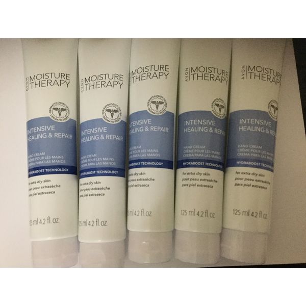 Avon Moisture Therapy Intensive Healing & Repair Hand Cream Lot of 5 125ml 4.2fl
