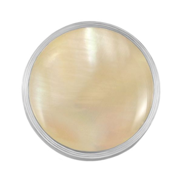 Quiges Stainless Steel Interchangeable Mini Coin 12mm Orange Peach Shell