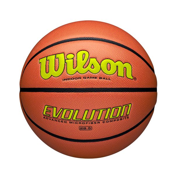 Wilson Evolution Game Basketball, gelb, mittlere Größe – 72,4 cm