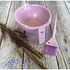 Kumi Professional Wheat Eco-Friendly Pink 2 Piece Tint/hair dye Set - This hair dye bowl and brush kit is ideal for professional or home use. Ideal home hair dye kit.