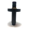 Ceiling Mount Shower Arm and Escutcheon with 1/2-Inch NPT Thread (3", Black)