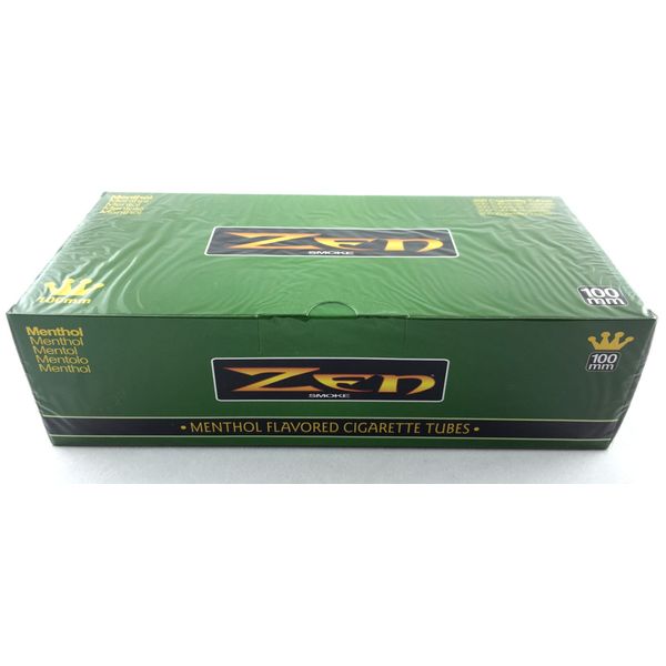 1 Box Zen Smoke 100 mm 100's Size Cigarette Filter 200 Tubes Menthol - 3135-1