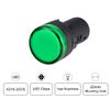 uxcell 2Pcs Green Indicator Light AC/DC 24V, 22mm Panel Mount, for Electrical Control Panel, HVAC, DIY Projects