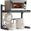 otoye Range Rack, Kitchen Storage, Telescopic (Width 15.9 - 23.4 inches (40.5 - 59.5 cm) Adjustable), Microwave Stand, Compatible with Appliances, Printer/Coffee Maker, Load Capacity, Rust Proof