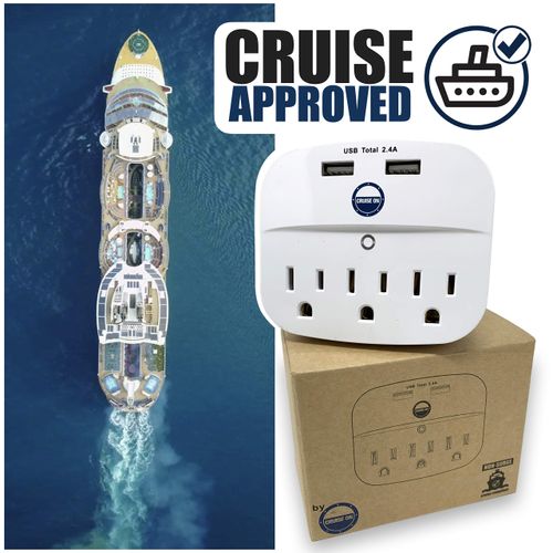 Cruise On Power Strip with USB Outlets - Non Surge Protection