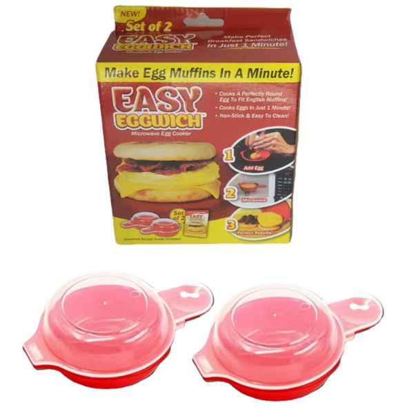 Liusm Microwave Egg Muffin Breakfast Sandwich Cooker For Make Egg in 1 Minute