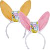 Pms VFM - Fabric Easter Ears Headbands 2 Assorted Colours