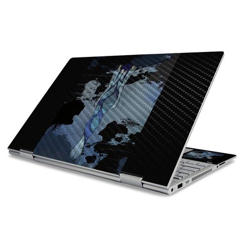 MightySkins Carbon Fiber Skin for HP Envy x360 15" (2019) - Hanging Out to Dry | Protective, Durable Textured Carbon Fiber Finish | Easy to Apply, Remove, and Change Styles | Made in The USA