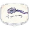 Help Your Memory Camera Rectangle Pill Box Medicine and Vitamin Dispenser