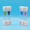 Hourglass, 3 Minutes, Children's Toothpaste, Time Management, Stylish, Timer, Kitchen, Unbreakable, Waterproof, Small (Orange)
