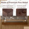 60" Fireplace Mantel Wooden Wall Mounted Floating Shelf 8in Deep Solid Pine Wood
