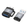 Manhattan 2 Piece Set: USB-C to USB-A Adapter & USB-A to USB-C Adapter