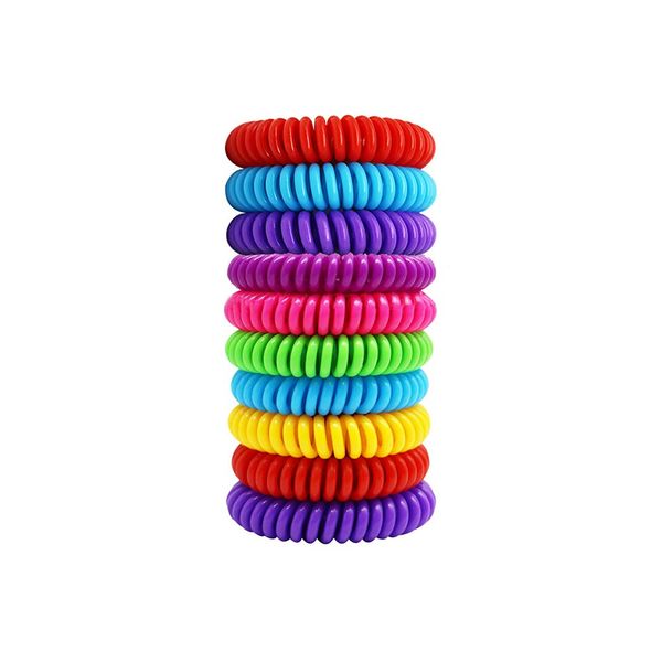 10 Pack Mosquito Repellent Bracelet, Pure Natural Insect Repellent Bands for Adults and Children, Waterproof Anti Insects Wristbands for Outdoor Travel Protection