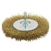 EAB Tool 2160403 4" Brass Fine Wire Wheel Wire Brush - Recyclable,