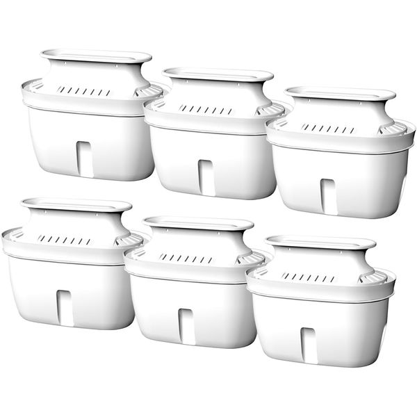 Vortopt Pot Water Filter Replacement Filter Cartridge (L1/2/3, 6 Replacement Cartridge)