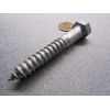 Galvanized Hex Head Lag Screw 5/8" Threads x 4.0" Length, 5 pcs