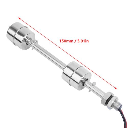 CYTGOUPER Water Level Sensor Stainless Steel Double Ball Float Switch,Automatic Water Level Switch Float Switch for Tank Pool (Floating Body 150mm)